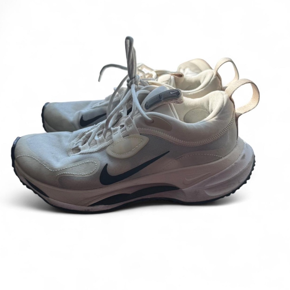 Nike Cream and Black Athletic Shoes